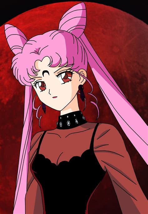 black haired sailor moon|sailor moon chibiusa black lady.